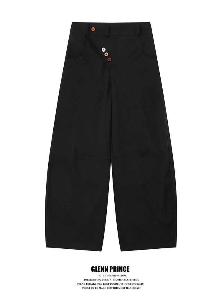 GPstudio Japanese Retro Button Decorative Diagonal Bule Wide Leg Pants Men's Casual Drapey Couple's Bent Knife Long Pants
GPstudio Japanese Retro Button Decorative Diagonal Bule Wide Leg Pants Men's Casual Drapey Couple's Bent Knife Long Pants