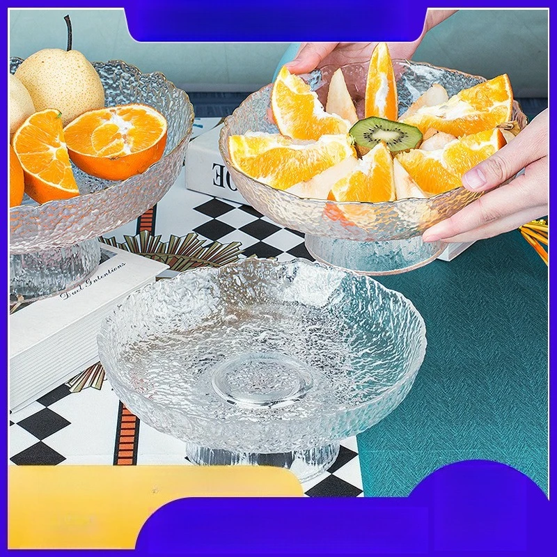 Creative Irregular Glass Fruit Plate Gold Rim Salad Bowl Ice Pattern High Foot Tray Coffee Table Fruit Storage
Creative Irregular Glass Fruit Plate Gold Rim Salad Bowl Ice Pattern High Foot Tray Coffee Table Fruit Storage