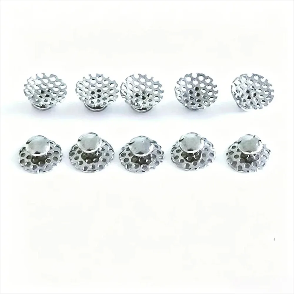 50pcs Dental Orthodontic Lingual Buttons Mesh Base Hollow Design Crown Bracket Bonding Dental Supplies.
50pcs Dental Orthodontic Lingual Buttons Mesh Base Hollow Design Crown Bracket Bonding Dental Supplies.