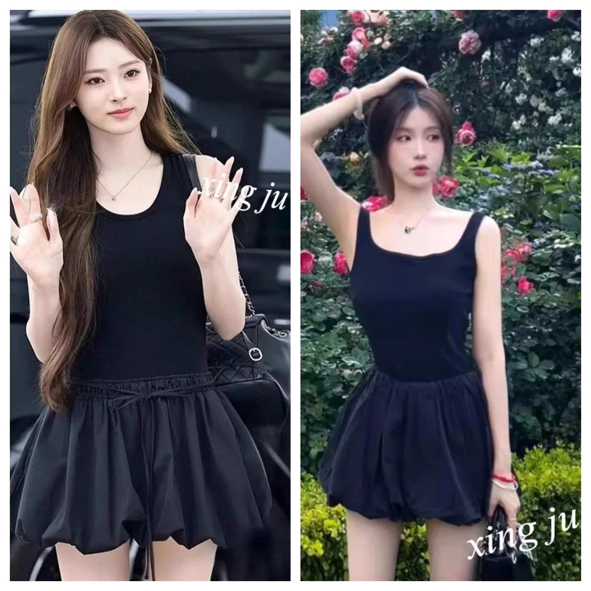Korean Kpop Nightclub Black Halter Vest Dress Lace-up Short Dresses Women Sexy Jazz Costume Singer DJ Dancer Stage Show Clothes
Korean Kpop Nightclub Black Halter Vest Dress Lace-up Short Dresses Women Sexy Jazz Costume Singer DJ Dancer Stage Show Clothes