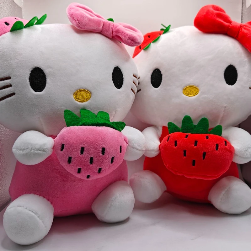 Sanrio 22cm Cartoon KT Cat Plush Toys Kawaii Strawberry KT Cat Plush Doll Home Decor Hello Kitty Plushie Toy Girl Birthday Gift
Sanrio 22cm Cartoon KT Cat Plush Toys Kawaii Strawberry KT Cat Plush Doll Home Decor Hello Kitty Plushie Toy Girl Birthday Gift
