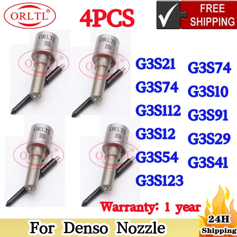 4 PCS G3S21 G3S74 G3S112 G3S12 G3S54 G3S123 G3S74 G3S10 G3S91 G3S29 G3S41 For Denso Common Rail Injector Nozzle ORLTL
4 PCS G3S21 G3S74 G3S112 G3S12 G3S54 G3S123 G3S74 G3S10 G3S91 G3S29 G3S41 For Denso Common Rail Injector Nozzle ORLTL