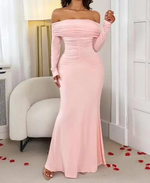 Women's Dress 2025 Vacation Style High-End Long Sleeved Hip Hugging Long Skirt Elegant Waist Cinching Gorgeous Dress
Women's Dress 2025 Vacation Style High-End Long Sleeved Hip Hugging Long Skirt Elegant Waist Cinching Gorgeous Dress