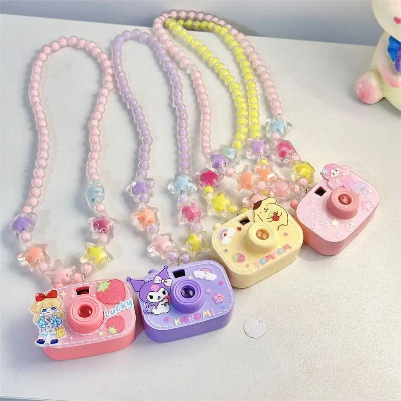KawaiiCartoonAnimeCharacter Kulomi Birthday Gift Projection Camera Children Cute Necklace Little Girl Toys Jewelry Glowing Beads
KawaiiCartoonAnimeCharacter Kulomi Birthday Gift Projection Camera Children Cute Necklace Little Girl Toys Jewelry Glowing Beads