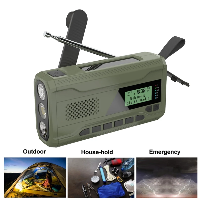 /FM Bluetooth-радио Аварийное радио Встроенный аккумулятор 4500 мАч Портативный солнечный радиоприемник с ручным заводом Открытый радиоприемник
/FM Bluetooth-радио Аварийное радио Встроенный аккумулятор 4500 мАч Портативный солнечный радиоприемник с ручным заводом Открытый радиоприемник