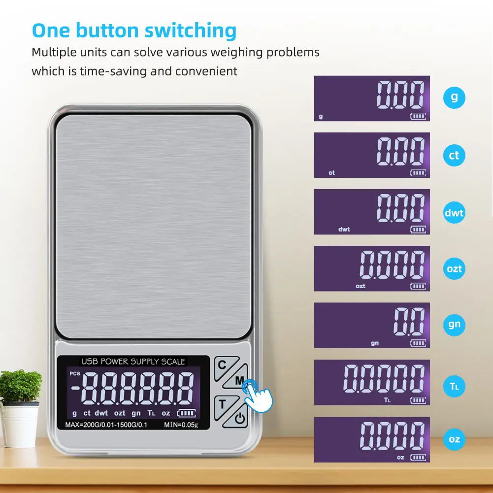 Multifunctional Pocket Scale - LED Digital Shows Digital Tiny Pocket Scale for Gram Food Jewelry Ounces/Grains Powder Weighing
Multifunctional Pocket Scale - LED Digital Shows Digital Tiny Pocket Scale for Gram Food Jewelry Ounces/Grains Powder Weighing