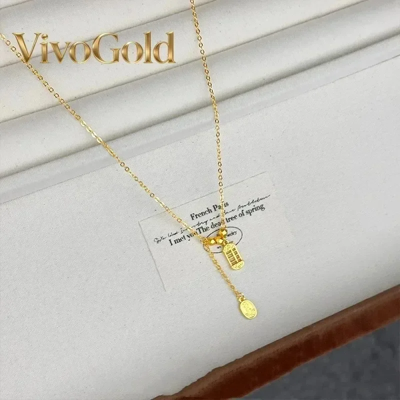 VivoGold Chinese Style Gold 9999 24K Real Gold Abacus Ping Anxiele Chain Temperament Jewelry Necklace Collarbone Chain Jewelry
VivoGold Chinese Style Gold 9999 24K Real Gold Abacus Ping Anxiele Chain Temperament Jewelry Necklace Collarbone Chain Jewelry