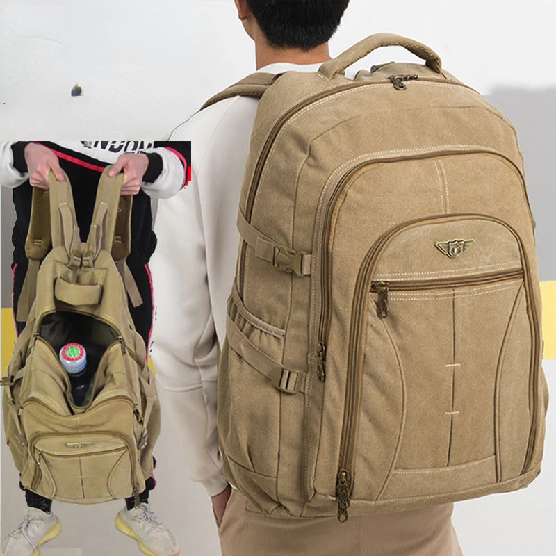 Men's Military Canvas Backpack Zipper Rucksacks Laptop Travel Bag Mochila Notebook Schoolbags Vintage College School Bags E76
Men's Military Canvas Backpack Zipper Rucksacks Laptop Travel Bag Mochila Notebook Schoolbags Vintage College School Bags E76