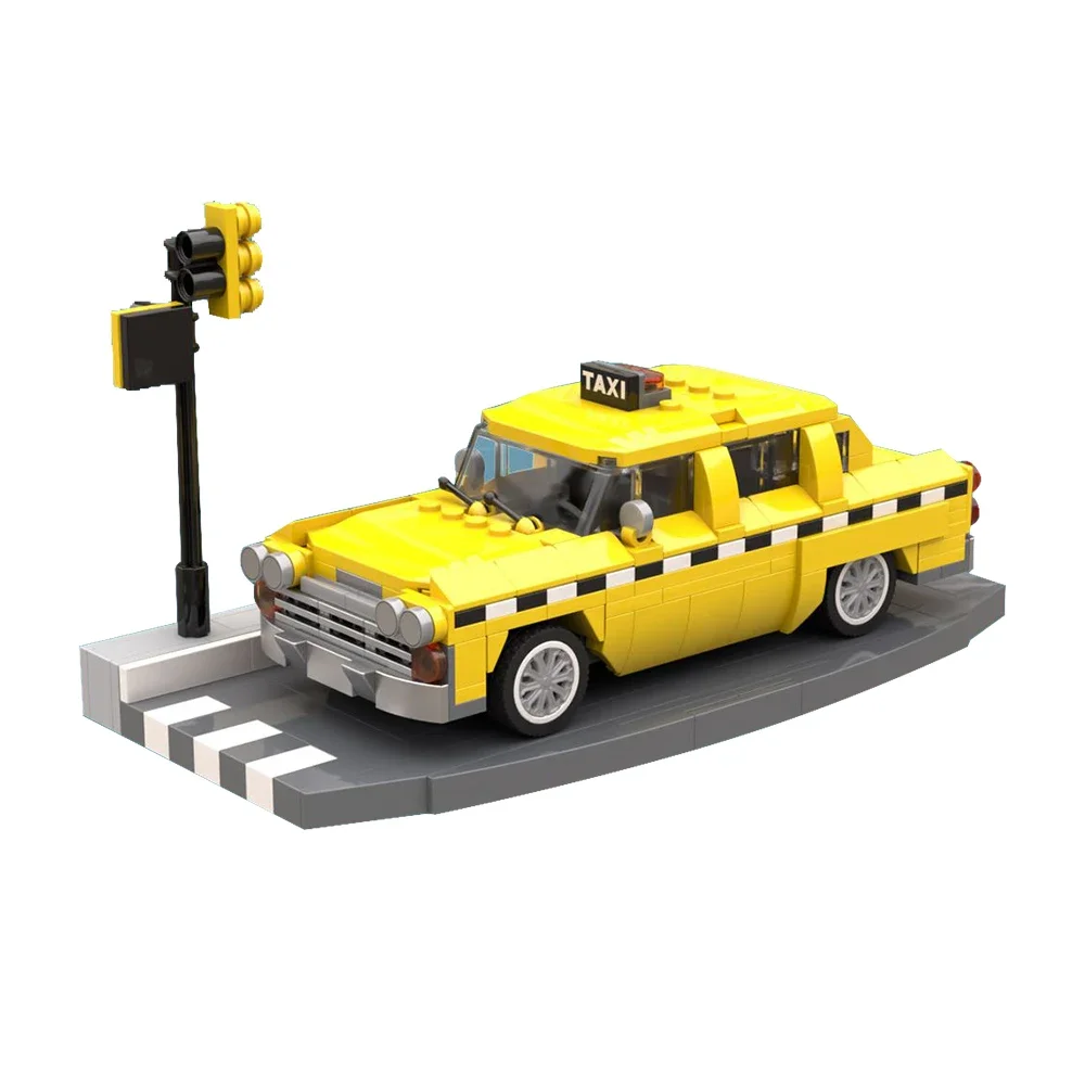 Gobricks MOC Idea City Traffic Checker Cab Building Block Road racing Set Transportation Vehicles Education Brick Model Kids Toy
Gobricks MOC Idea City Traffic Checker Cab Building Block Road racing Set Transportation Vehicles Education Brick Model Kids Toy