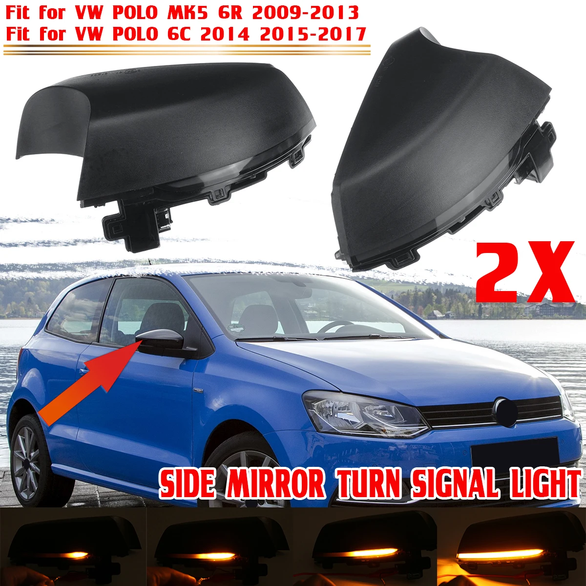 Автомобильный светодиодный динамический указатель поворота для Volkswagen VW Polo MK5 6R 6C 2009-2016 2017, мигалка бокового зеркала, индикатор мигалки
Автомобильный светодиодный динамический указатель поворота для Volkswagen VW Polo MK5 6R 6C 2009-2016 2017, мигалка бокового зеркала, индикатор мигалки