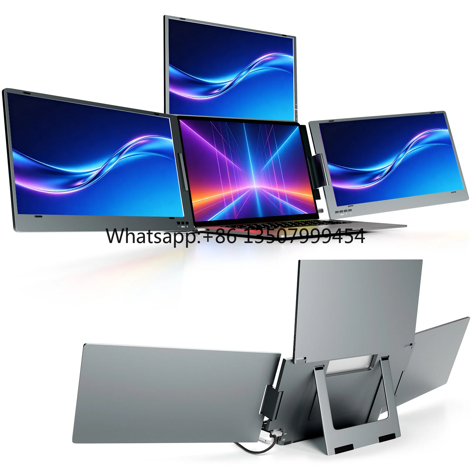 Laptop Screen Extender Triple Monitor 15.6 Inch Ordinateur Portable Gaming Laptop 1080P Resolution 360°Rotation
Laptop Screen Extender Triple Monitor 15.6 Inch Ordinateur Portable Gaming Laptop 1080P Resolution 360°Rotation