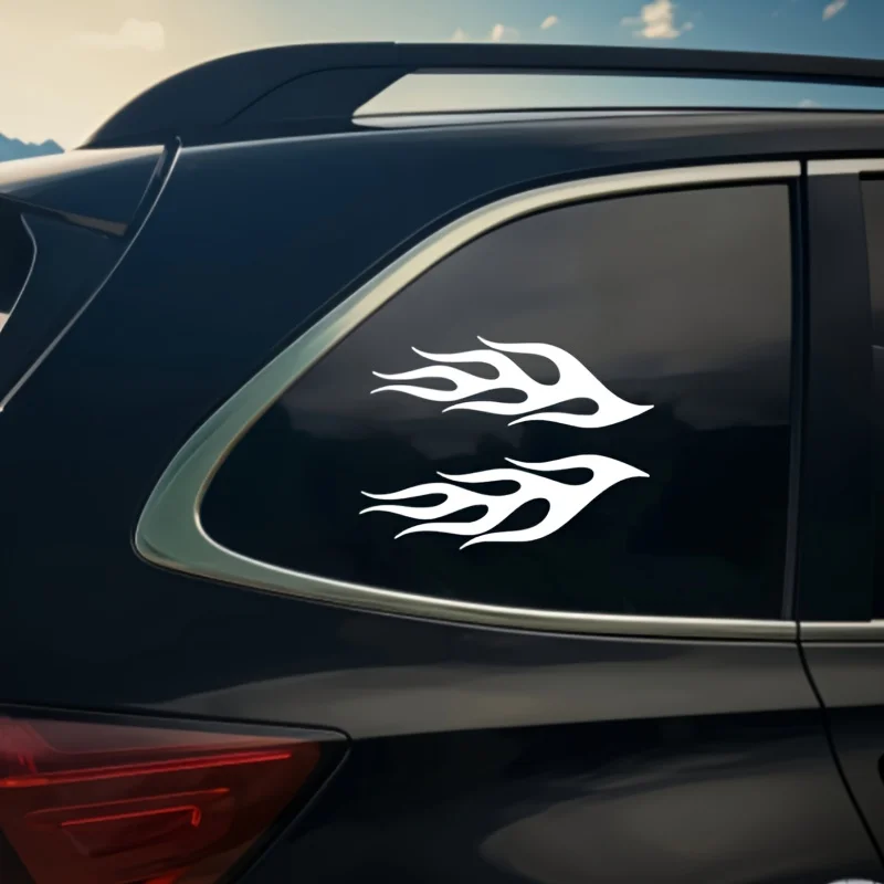 2Pcs Flame Pattern Vinyl Sticker, Waterproof Decal, Multiple Colors Available, for Motorcycle Helmet, Car & Laptop
2Pcs Flame Pattern Vinyl Sticker, Waterproof Decal, Multiple Colors Available, for Motorcycle Helmet, Car & Laptop