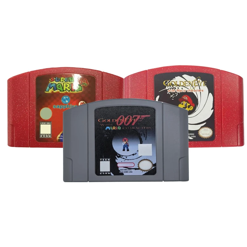 N64 Game Cartridges US Version - GoldenEye, 4-in-1, Peach's Fury, 7SGAMES/n64 Games
N64 Game Cartridges US Version - GoldenEye, 4-in-1, Peach's Fury, 7SGAMES/n64 Games