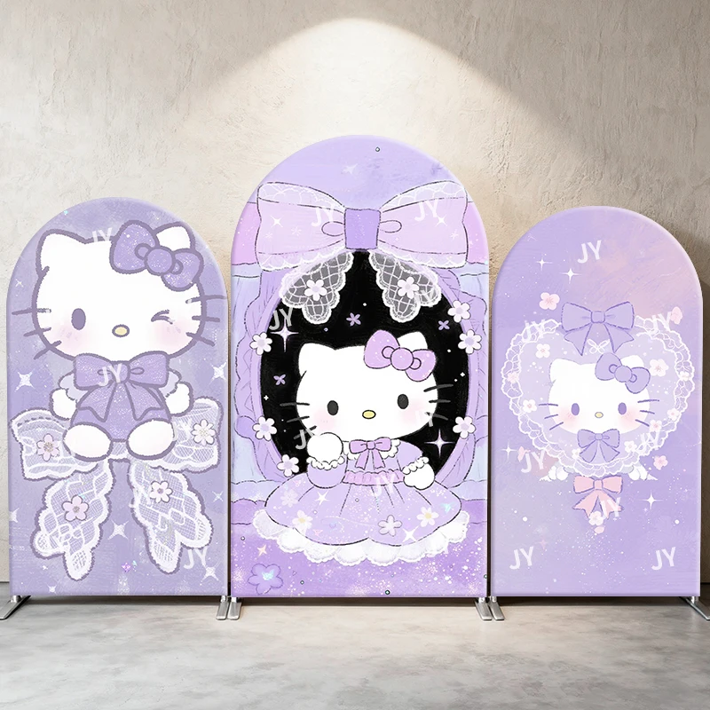 Hello Kitty Arch Backdrop Cover Lavender Lace Elegant Cute Cartoon Style Birthday & Baby Shower Party Photo Booth Decor Props
Hello Kitty Arch Backdrop Cover Lavender Lace Elegant Cute Cartoon Style Birthday & Baby Shower Party Photo Booth Decor Props