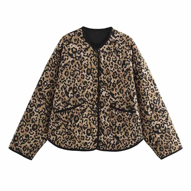 Vintage Leopard Cotton Coat for Women, Loose O-Neck, Long Sleeve, Single Breasted Pockets Jacket Casual Outwear New Lady Autumn
Vintage Leopard Cotton Coat for Women, Loose O-Neck, Long Sleeve, Single Breasted Pockets Jacket Casual Outwear New Lady Autumn