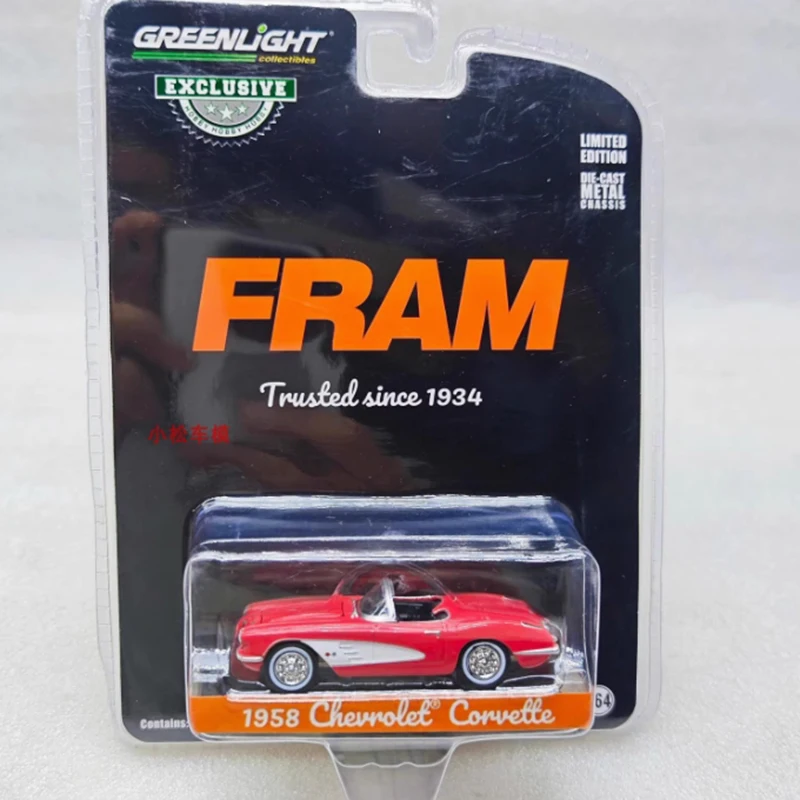 GreenLight сплав 1:64 1958 Corvette FRAM модель автомобиля классический сувенир для взрослых подарок статический дисплей
GreenLight сплав 1:64 1958 Corvette FRAM модель автомобиля классический сувенир для взрослых подарок статический дисплей