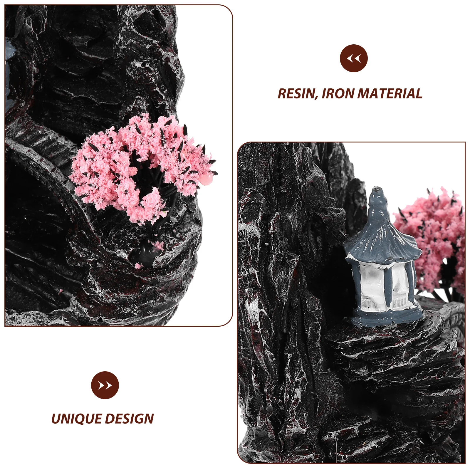 Vintage Backflow Incense Burner Resin Craft Tabletop Censer Waterfall Effect Decor Waterfall Incense Burner
Vintage Backflow Incense Burner Resin Craft Tabletop Censer Waterfall Effect Decor Waterfall Incense Burner