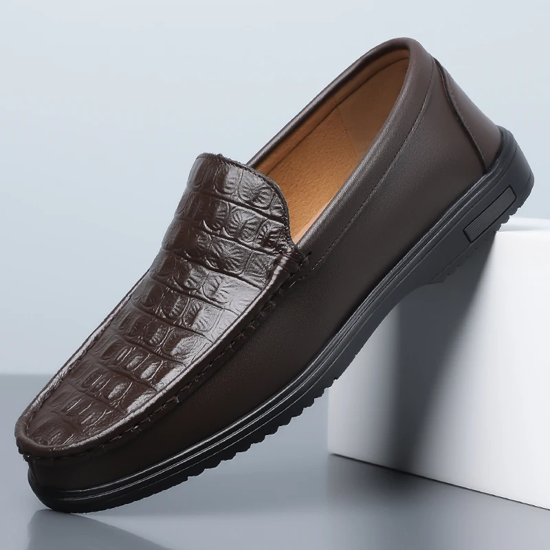Men's Slip-On Loafers, Comfort Soft Sole Business Leather Shoes, Breathable Anti-Slip Outdoor Casual Men's Shoes-HT509
Men's Slip-On Loafers, Comfort Soft Sole Business Leather Shoes, Breathable Anti-Slip Outdoor Casual Men's Shoes-HT509