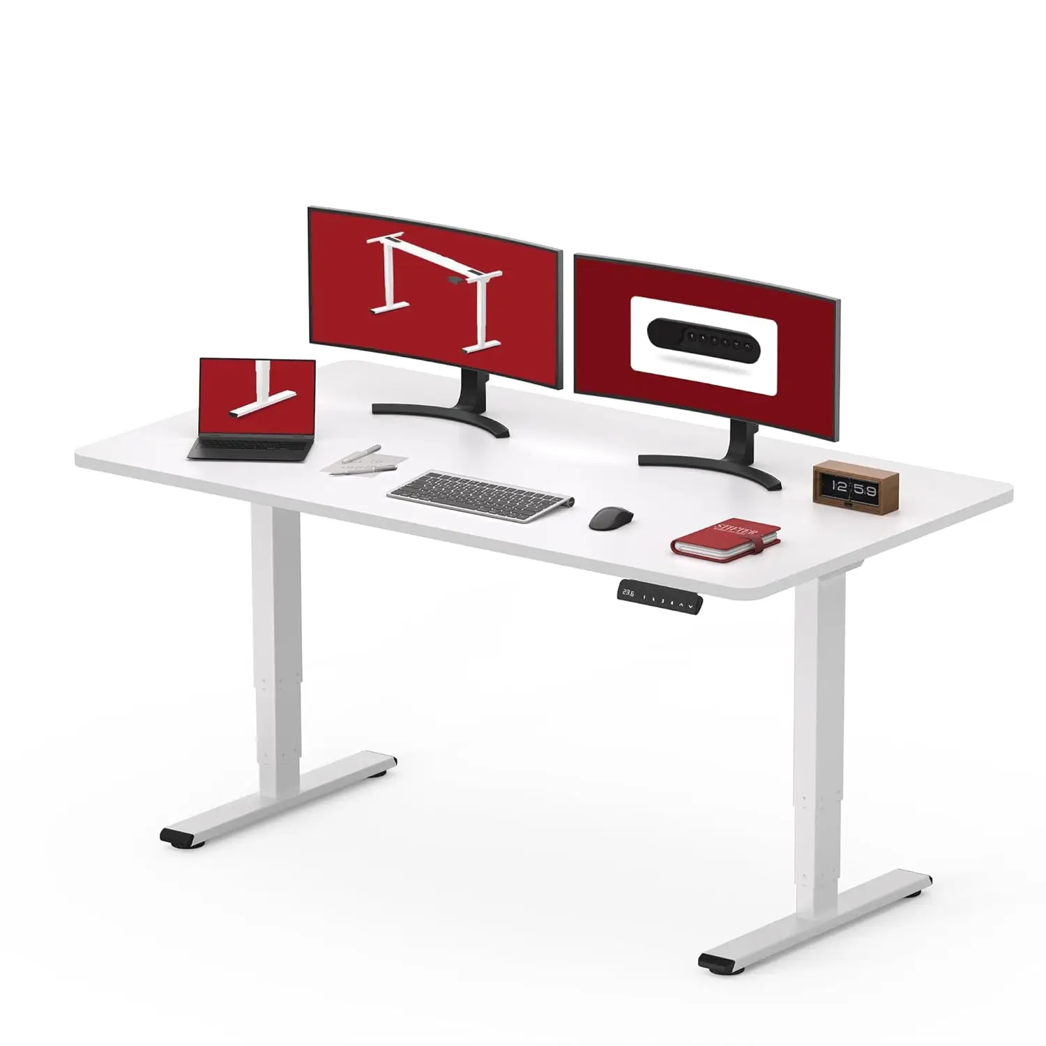 48" Electric Standing Desk,One-Piece Dual Motor Height Adjustable Desk, Stable and Durable 3-Stage Stand up Desk, Customized
48" Electric Standing Desk,One-Piece Dual Motor Height Adjustable Desk, Stable and Durable 3-Stage Stand up Desk, Customized