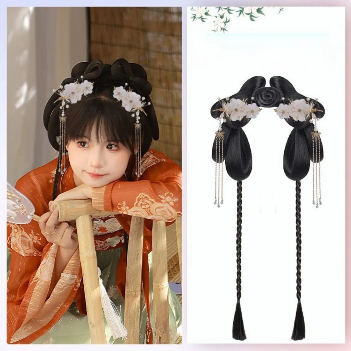 Ming Dynasty Style Integrated Butterfly Hair Bun Wig Hanfu Headwear Updo Daily Volume Pad Ancient Hairstyle Women Cosplay Wig
Ming Dynasty Style Integrated Butterfly Hair Bun Wig Hanfu Headwear Updo Daily Volume Pad Ancient Hairstyle Women Cosplay Wig
