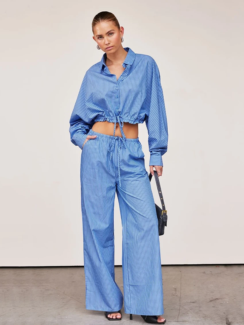 Marthaqiqi Fashion Women Sleepwear Set Long Sleeve Nightwear Turn-Down Collar Pajamas Sexy Crop Top Nightie Pants Nightgown Suit
Marthaqiqi Fashion Women Sleepwear Set Long Sleeve Nightwear Turn-Down Collar Pajamas Sexy Crop Top Nightie Pants Nightgown Suit