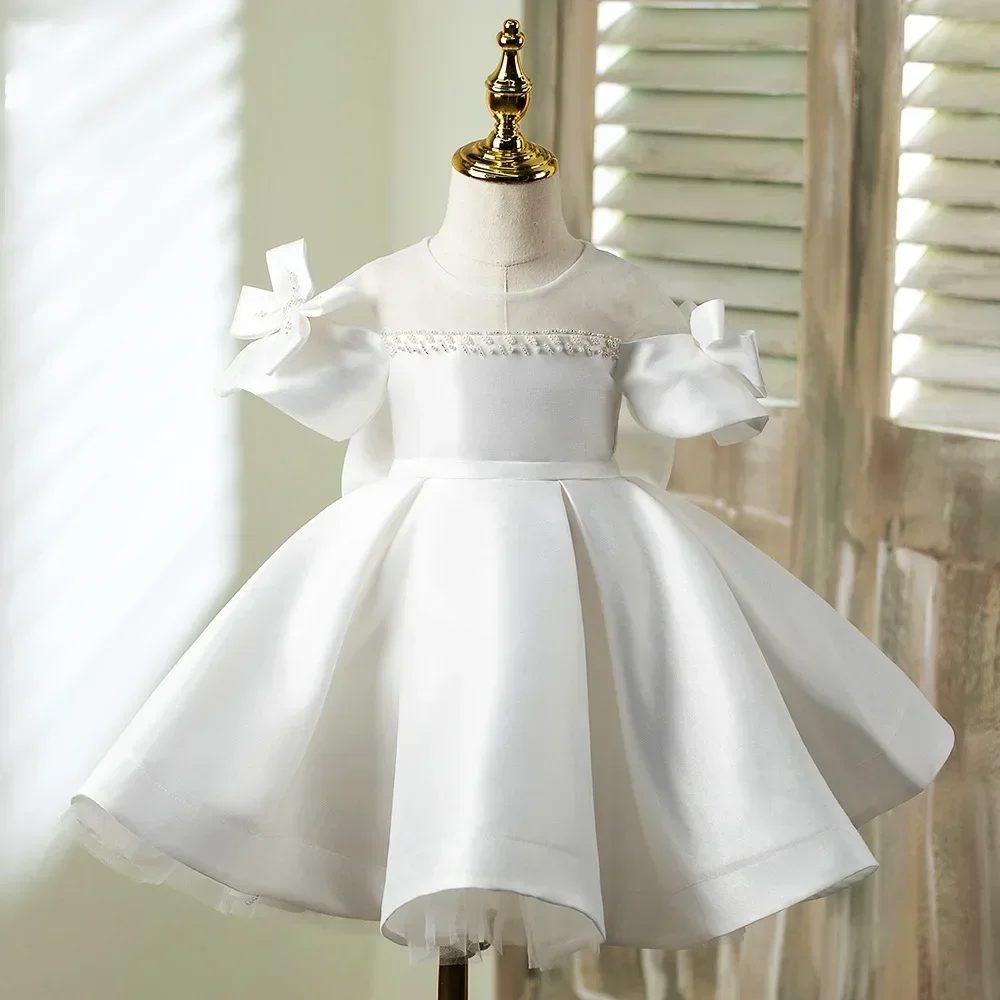 2025 Solid Formal Dresses Christening Dress for Girl Wedding Bridesmaid Costume White Frocks for Girls Ceremonial Simple Clothes
2025 Solid Formal Dresses Christening Dress for Girl Wedding Bridesmaid Costume White Frocks for Girls Ceremonial Simple Clothes