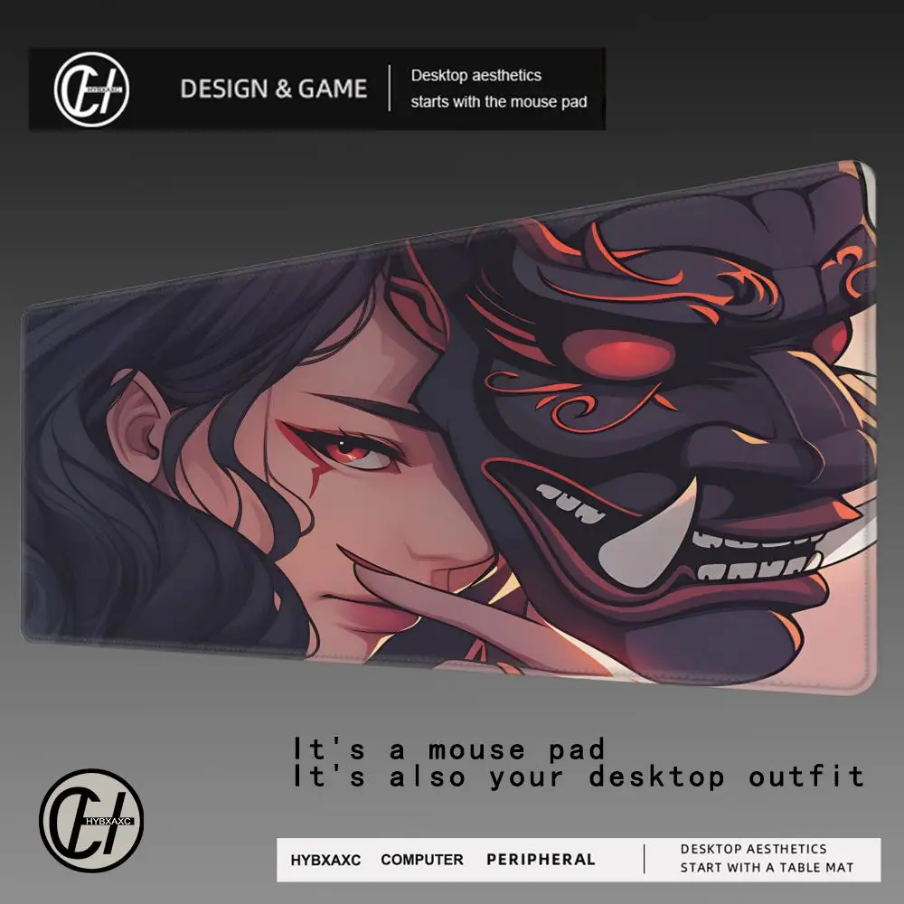 HYBXAXC Gaming Samurai Oni Mouse Pad Japan Mask Girl Deskmat Gamer Professional Premium Mousepad Speed Control Accessories Mats
HYBXAXC Gaming Samurai Oni Mouse Pad Japan Mask Girl Deskmat Gamer Professional Premium Mousepad Speed Control Accessories Mats
