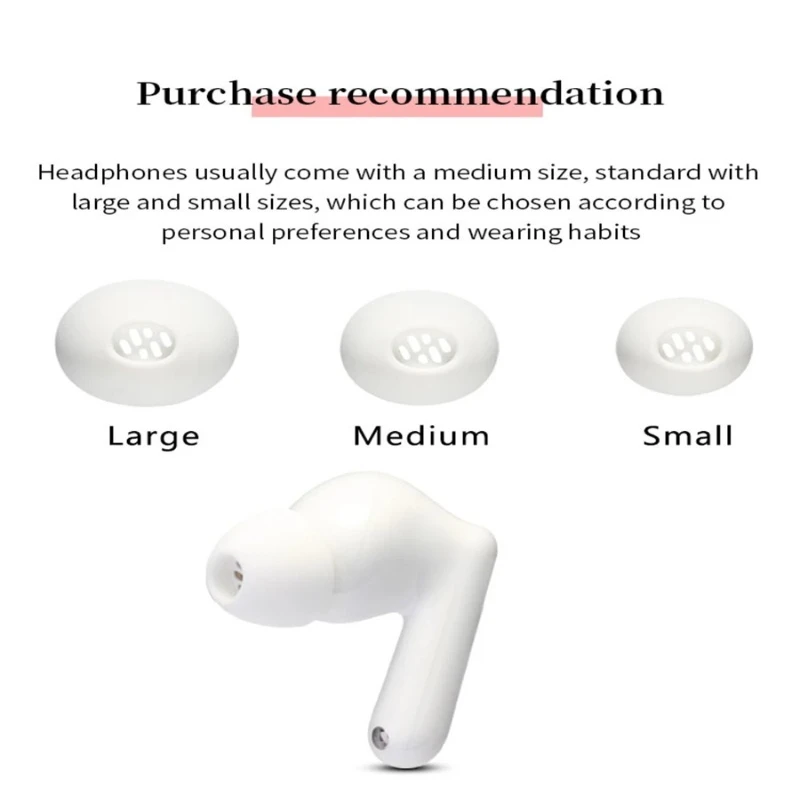 For OPPO Enco Air4 Pro, Soft Silicone Ear Tips, Anti-Slip, Wear Resistant Earplug Replacement Cover
For OPPO Enco Air4 Pro, Soft Silicone Ear Tips, Anti-Slip, Wear Resistant Earplug Replacement Cover