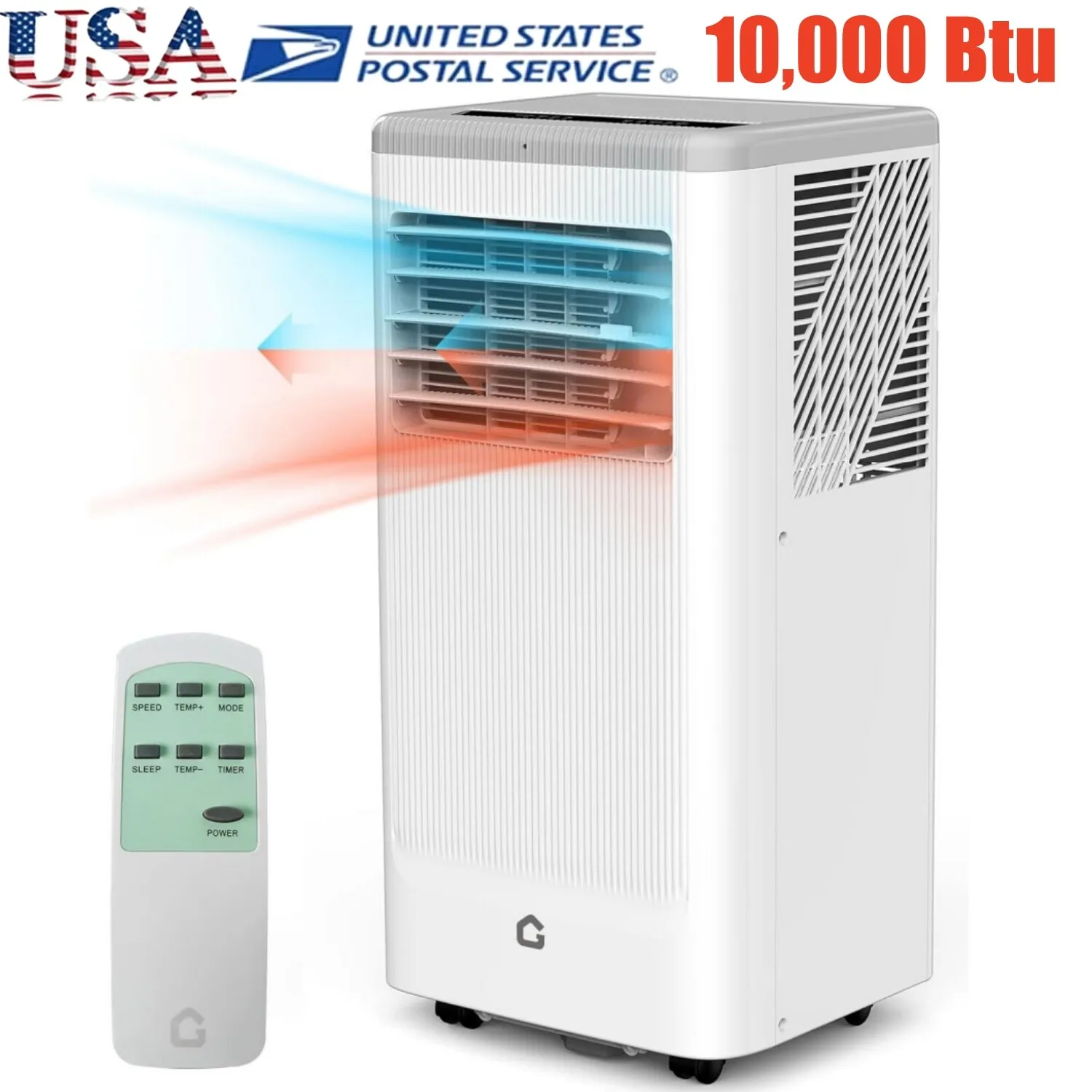 10,000 Btu Portable AC Unit with Heater Air Conditioner With Fan & Dehumidifier
10,000 Btu Portable AC Unit with Heater Air Conditioner With Fan & Dehumidifier