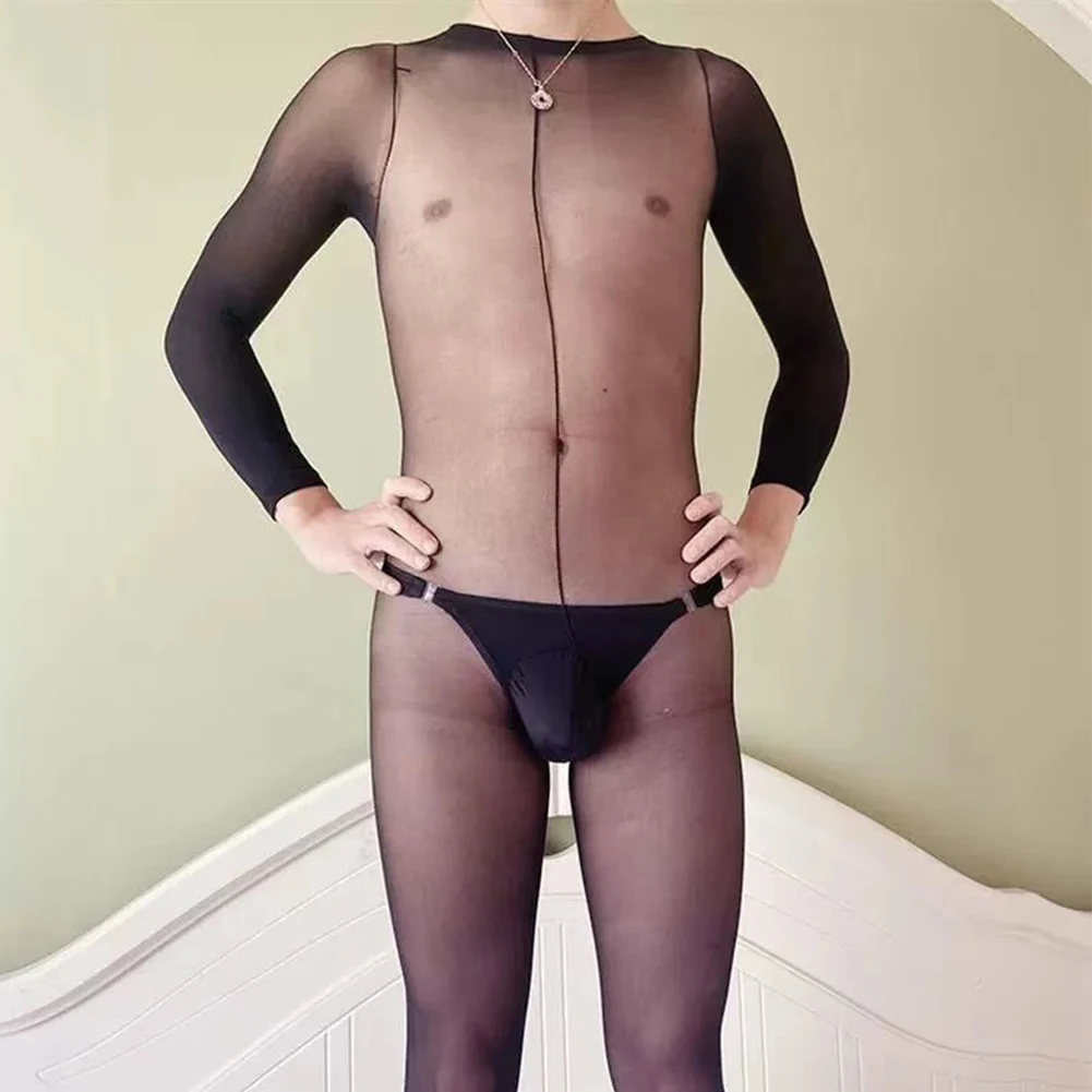 Mens Sexy Sheer Body Stockings Crotchless Full Body Pantyhose Bodysuit Underwear Breathable Jumpsuits Gays Elastic Male Lingerie
Mens Sexy Sheer Body Stockings Crotchless Full Body Pantyhose Bodysuit Underwear Breathable Jumpsuits Gays Elastic Male Lingerie