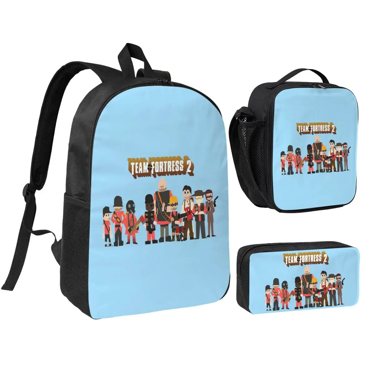 Team Fortress 2 Backpack Boys Girls BookBag School Bag Shoulder Bags 3ps Insulated Lunch Bag Pencil Case
Team Fortress 2 Backpack Boys Girls BookBag School Bag Shoulder Bags 3ps Insulated Lunch Bag Pencil Case