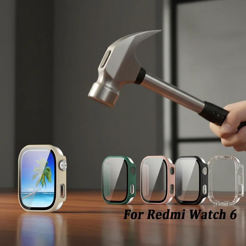 PC+Tempered Protective Case Anti-Scratch Hard Screen Protector Full Coverage Cover Shell for Redmi Watch 6
PC+Tempered Protective Case Anti-Scratch Hard Screen Protector Full Coverage Cover Shell for Redmi Watch 6