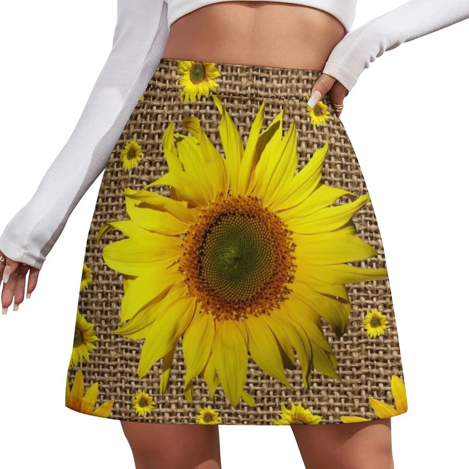 Sunflowers on Burlap Mini Skirt cute skirt Korean skirts Mini Skirt
Sunflowers on Burlap Mini Skirt cute skirt Korean skirts Mini Skirt