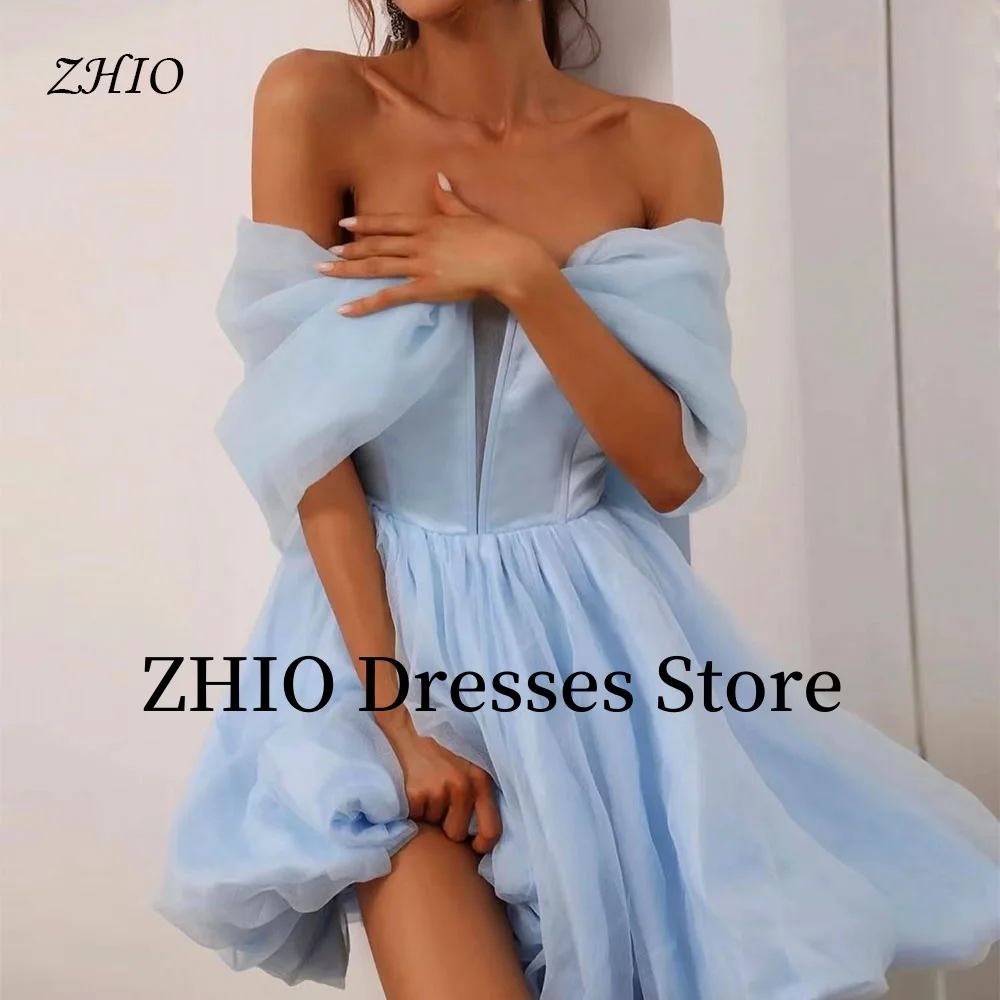 ZHIO Princess Mini Beach Wedding Dress A-Line Organza Off the Shoulder Bridal Gown Evening Dresses Customized Robe de soirée
ZHIO Princess Mini Beach Wedding Dress A-Line Organza Off the Shoulder Bridal Gown Evening Dresses Customized Robe de soirée