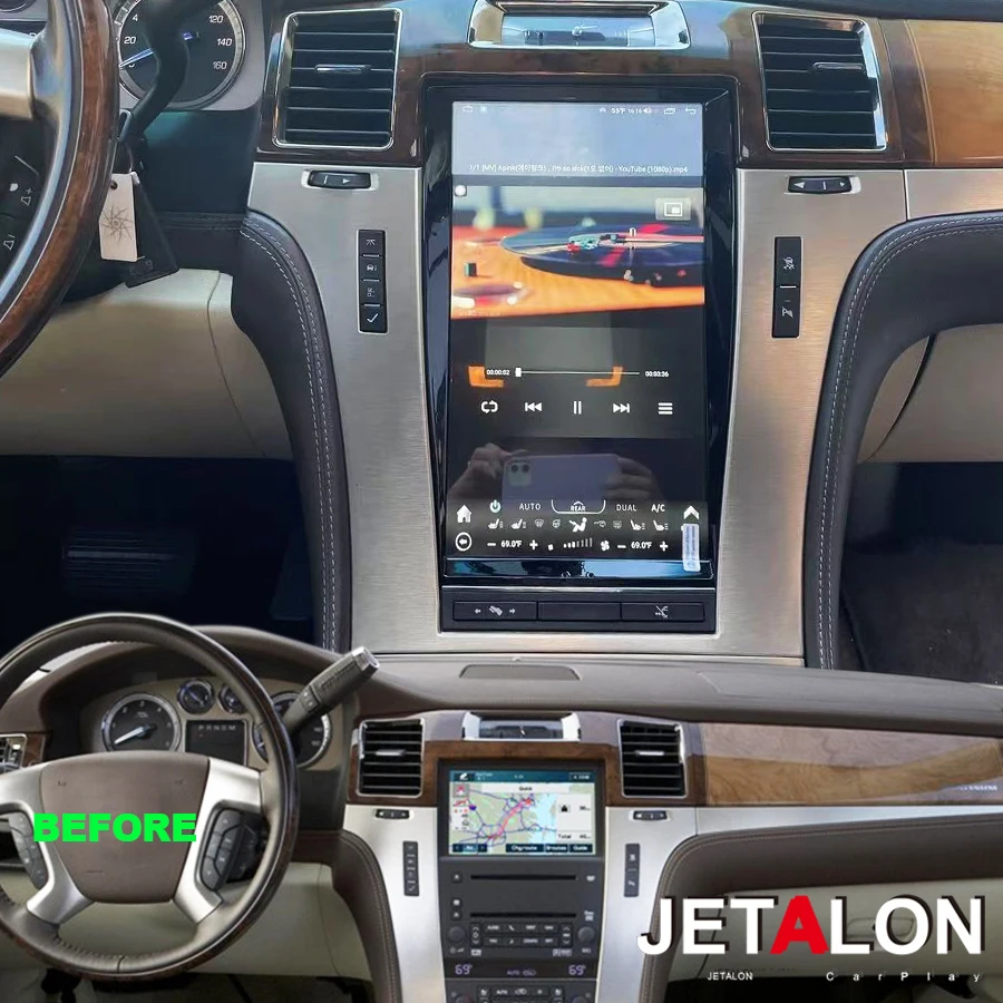 13.6" Vertical Screen For Cadillac Escalade 2007-2014 Carplay Car Radio Android Multimedia Video Player Stereo GPS Navigation 4G
13.6" Vertical Screen For Cadillac Escalade 2007-2014 Carplay Car Radio Android Multimedia Video Player Stereo GPS Navigation 4G