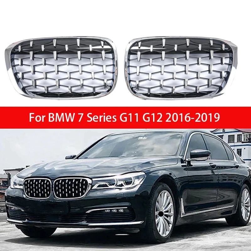 Diamond Grill Car Front Bumper Kidney Grille Racing Grills Line Gloss black for BMW 7 Series G11 G12 2016-2019
Diamond Grill Car Front Bumper Kidney Grille Racing Grills Line Gloss black for BMW 7 Series G11 G12 2016-2019