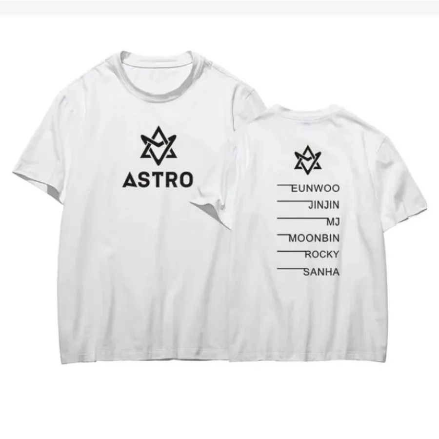 KPOP ASTRO Ablum футболка оверсайз SANHA MJ JIN EUNWOO MOONBIN ROCKY летние Графические футболки с круглым вырезом и коротким рукавом одежда KPOP
KPOP ASTRO Ablum футболка оверсайз SANHA MJ JIN EUNWOO MOONBIN ROCKY летние Графические футболки с круглым вырезом и коротким рукавом одежда KPOP