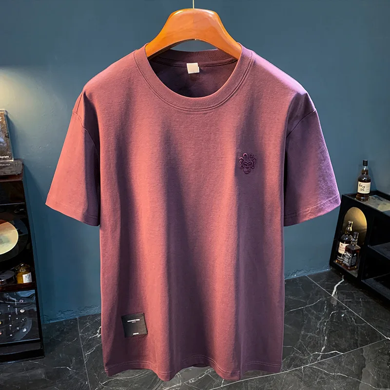 Elastic Breathable Short Sleeve T-shirt for Men 2025 New Summer Trendy Brand Loose Round Neck Casual Top
Elastic Breathable Short Sleeve T-shirt for Men 2025 New Summer Trendy Brand Loose Round Neck Casual Top
