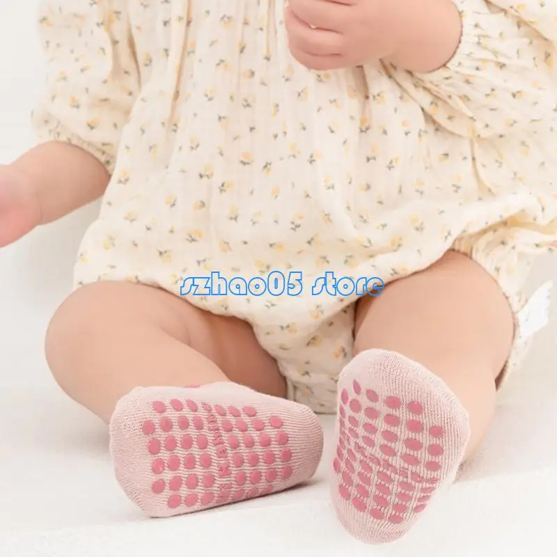 85LE Cotton Socks Baby Ankle Socks Toddlers Socks Breathable Grip Sock with Anti Skid Soles for Girls Boys 0-5 Years
85LE Cotton Socks Baby Ankle Socks Toddlers Socks Breathable Grip Sock with Anti Skid Soles for Girls Boys 0-5 Years