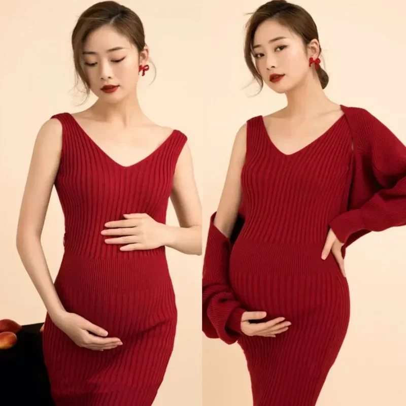 Maternity Dress & Robe Set For Pregnant Women Spaghetti Stretchy Maternity Photography Dresses For Pregnancy Photo Shoot
Maternity Dress & Robe Set For Pregnant Women Spaghetti Stretchy Maternity Photography Dresses For Pregnancy Photo Shoot