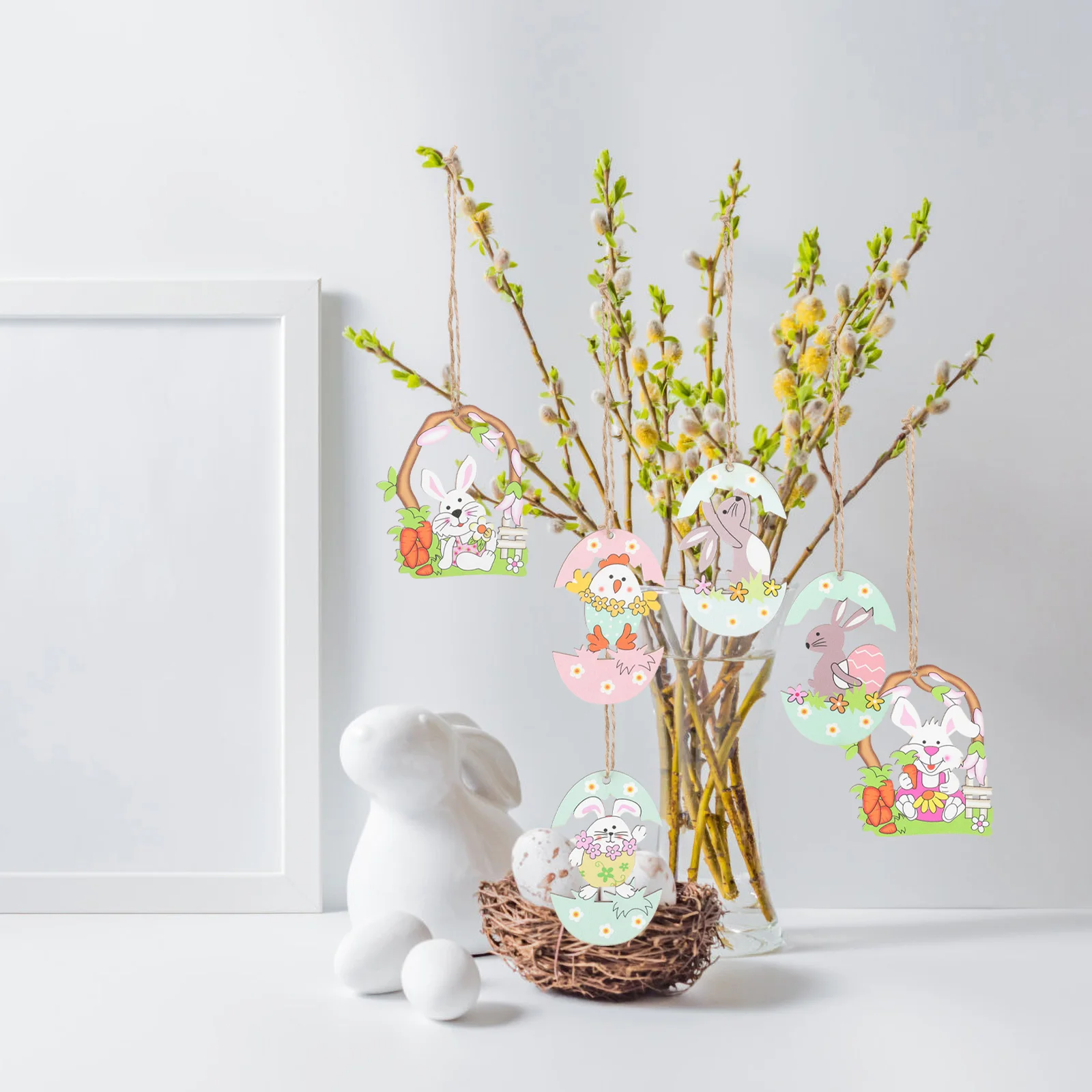12pcs Cartoon Decorations Wooden Bunny Rabbit Easter Hanging Ornaments Boxwood Craft Home Tree Bedroom Garden
12pcs Cartoon Decorations Wooden Bunny Rabbit Easter Hanging Ornaments Boxwood Craft Home Tree Bedroom Garden