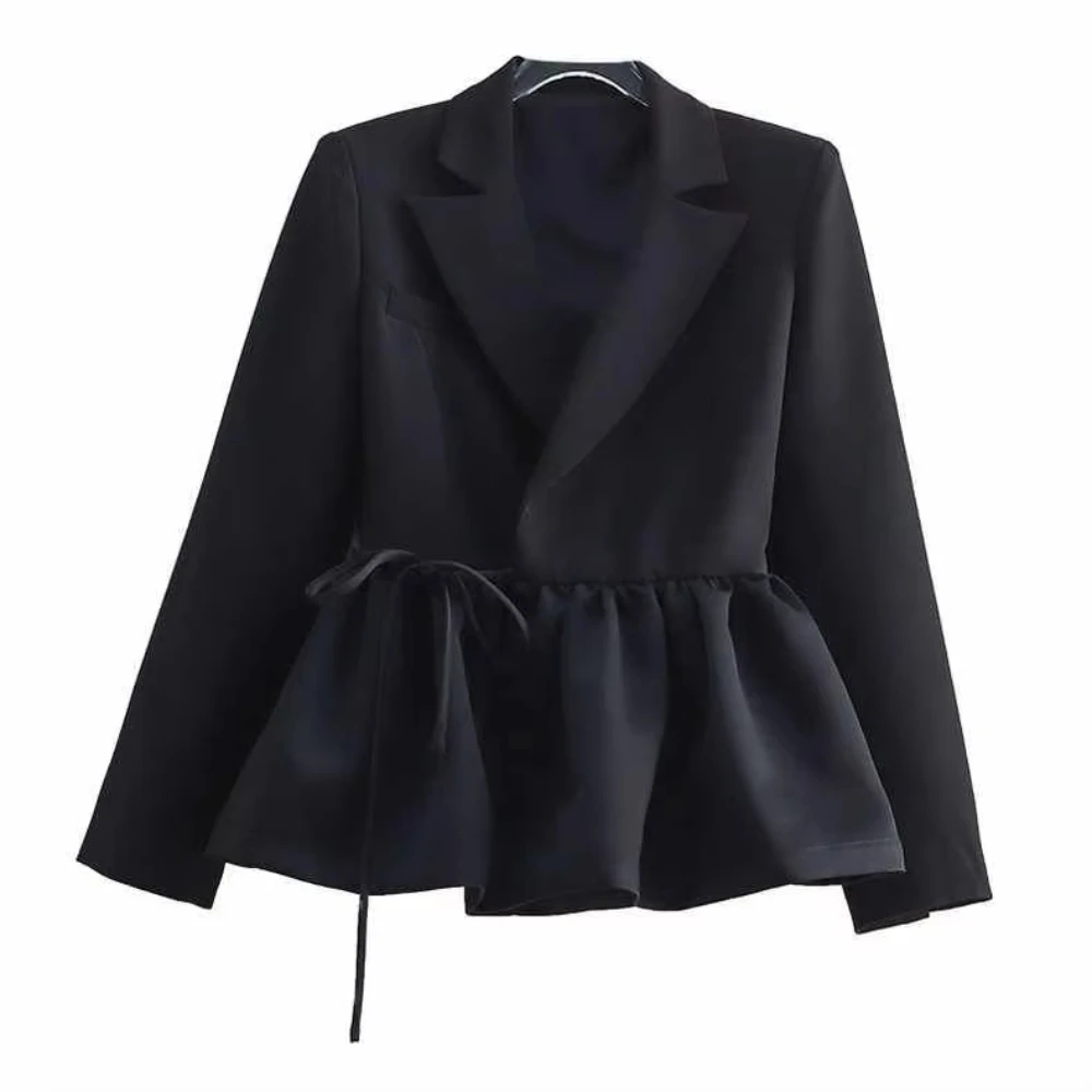 Офисные женские куртки, бандажные, с тонкой талией, черная верхняя одежда, темпераментные женские топы 2024, Ropa Mujer, винтажная туника, корейские пальто
Офисные женские куртки, бандажные, с тонкой талией, черная верхняя одежда, темпераментные женские топы 2024, Ropa Mujer, винтажная туника, корейские пальто