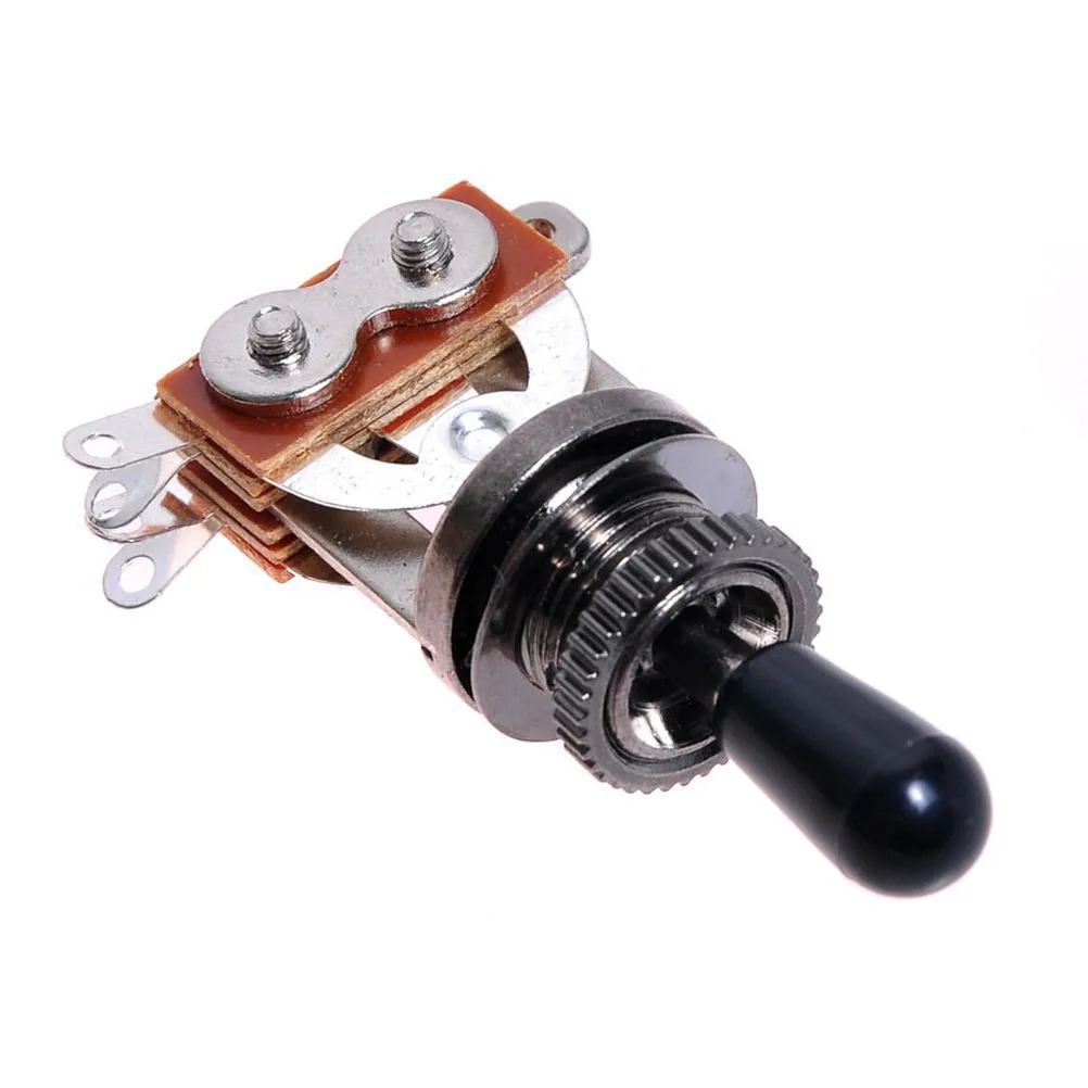 3 Way Toggle Switch Electric Replacement for Silver Black Hard Brass Quiet Guitar Switch Plastic Knob Guitar
3 Way Toggle Switch Electric Replacement for Silver Black Hard Brass Quiet Guitar Switch Plastic Knob Guitar
