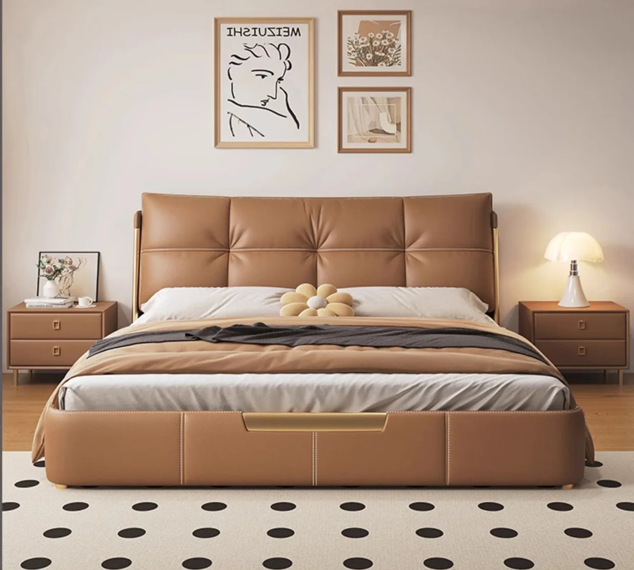 !@Modern Up-holstered Beds Minimalist Leather Bed with Induction Light Soft Wood Frame Double King Master Bedroom Storage Featur
!@Modern Up-holstered Beds Minimalist Leather Bed with Induction Light Soft Wood Frame Double King Master Bedroom Storage Featur