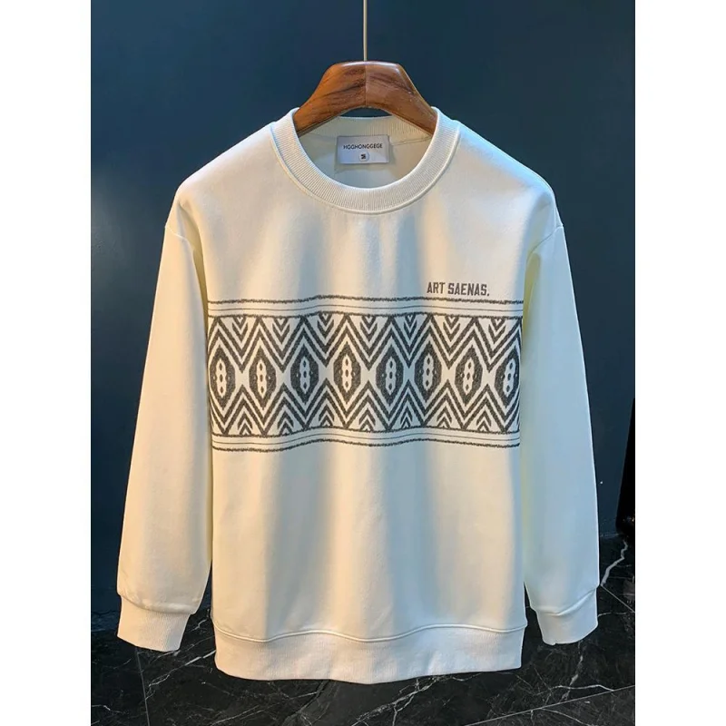 High End Hoodie Men'S Trendy Hooded Round Neck Pullover Long Sleeved T-Shirt Printed Casual Sports Knit Sweater
High End Hoodie Men'S Trendy Hooded Round Neck Pullover Long Sleeved T-Shirt Printed Casual Sports Knit Sweater