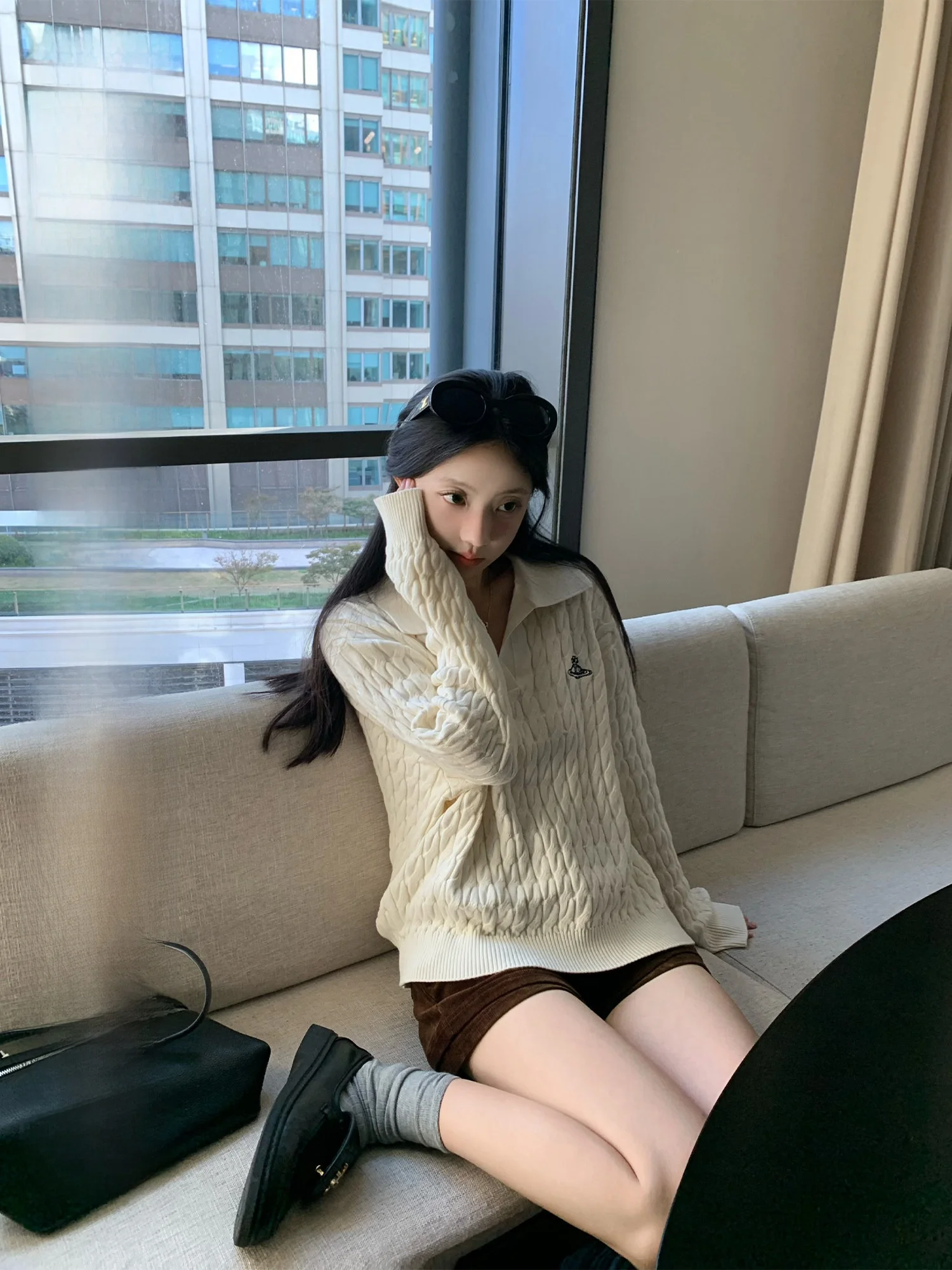 Vivienen Girls White Long Sve Knitted Sweater Embroidered Twist Ne Collar Pullover Autumn Winter Regular Fit ...
Vivienen Girls White Long Sve Knitted Sweater Embroidered Twist Ne Collar Pullover Autumn Winter Regular Fit ...