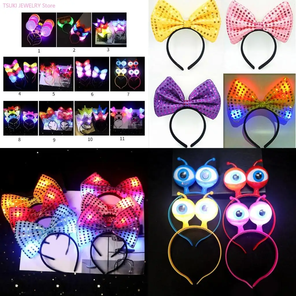 62KE Halloween Multiple Headband Concerts Hair Hoop Luminous Headbands for Adult Carnivals Party Photography Supplies
62KE Halloween Multiple Headband Concerts Hair Hoop Luminous Headbands for Adult Carnivals Party Photography Supplies