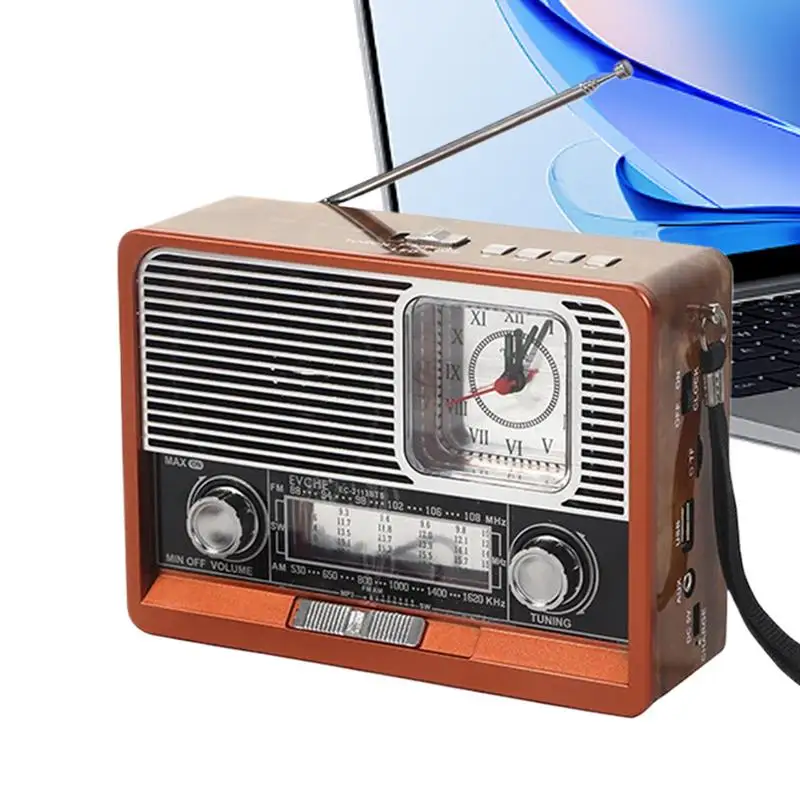Vintage Radio With Speakers USB Rechargeable Survival Gear With Long Battery Life For Camping Outdoor Indoor Car Use
Vintage Radio With Speakers USB Rechargeable Survival Gear With Long Battery Life For Camping Outdoor Indoor Car Use