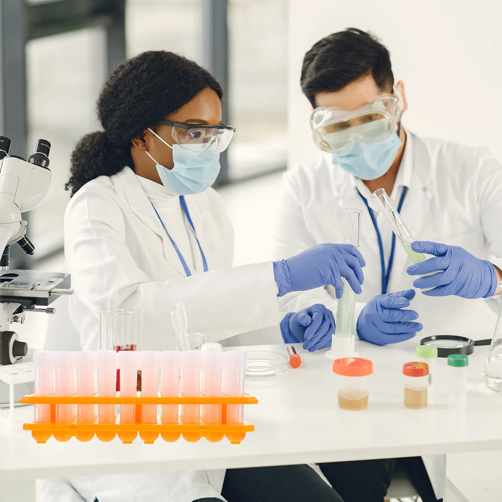 100Pcs Bacteria Cultivation Test Tubes 12ml Caps Easy Cleaning Flat Experimental Science Tubes 
100Pcs Bacteria Cultivation Test Tubes 12ml Caps Easy Cleaning Flat Experimental Science Tubes