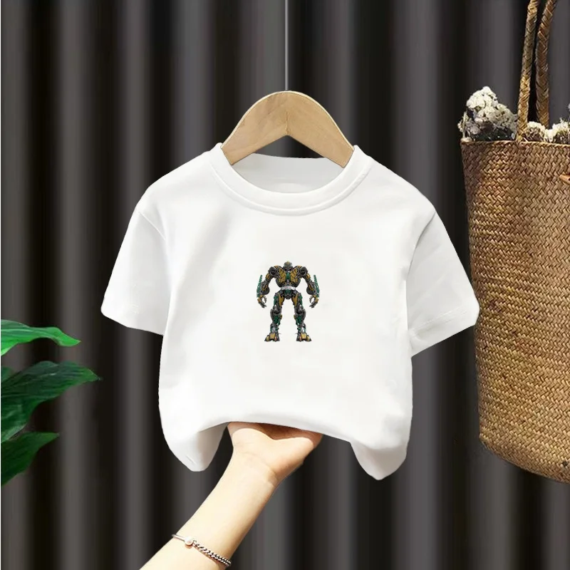 Cartoon Animation Popular Digital Printing Crew Neck Short Sleeve Fitness Top Summer New Fashion Hot Children's Clothing
Cartoon Animation Popular Digital Printing Crew Neck Short Sleeve Fitness Top Summer New Fashion Hot Children's Clothing
